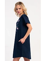 Dámske domáce šaty s krátkymi rukávmi Kamila