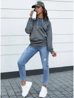Dámska športová mikina GIM tmavosivá FashionStreet BY1335