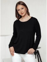 Dámska blúzka LUCERIA s príveskom čierna FashionStreet RY2674 Dámska blúzka LUCERIA s príveskom čierna FashionStreet RY2674