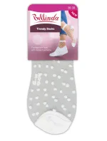 Módne silonkové ponožky s bodkami TRENDY SOCKS - Bellinda - čierna