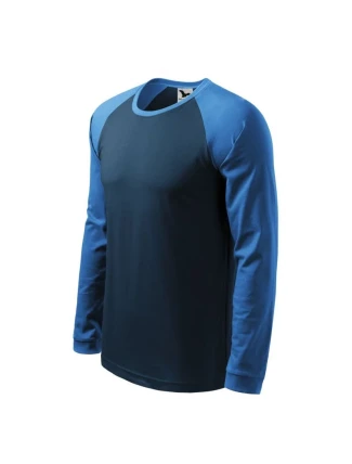 Malfini pánske tričko Street LS M MLI-13002 navy blue - Malfini