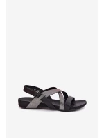 Dámske celokožené sandále Zazoo 40032 Black