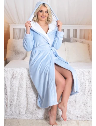 Dámsky župan Minky FANZ082LM modrá - Fantasy