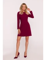 Dámske šaty S419 Bordeaux - Stylove