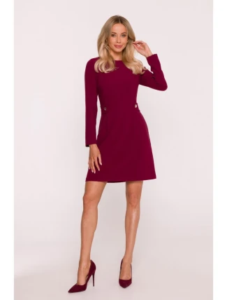 Dámske šaty S419 Bordeaux - Stylove