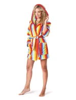 Dámsky župan 3456 Capri s kapucňou krátky - Vestis