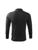 Malfini Single J. LS M MLI-21194 ebony grey polokošeľa