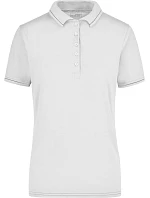 Daiber JN 568 Dámske elastické polo tričko z džerseju 02.0568 biele/čierne Daiber JN 568 Dámske elastické polo tričko z džerseju 02.0568 biele/čierne