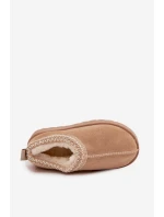 Śniegowce Dziecięce Z Haftem Beżowe Prina