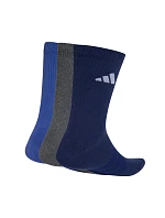 Ponožky adidas Cushioned Sportswear Crew 3P tmavomodré, sivé, modré KQ6762 Ponožky adidas Cushioned Sportswear Crew 3P tmavomodré, sivé, modré KQ6762