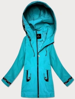 Dámska ľahko zateplená bunda s kapucňou Goodlookin blue (KK60413-2#)