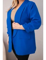 Dámska elegantná bunda nadrozmernej veľkosti Cornflower