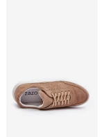 Pánska semišová športová obuv Zazoo 1544 beige Pánska semišová športová obuv Zazoo 1544 beige
