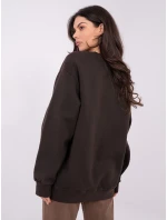 WT BL mikina A1063.64 tmavohnedá