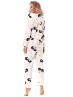 Dámsky overal 9151 K PRN Ecru s potlačou - L&L Lamp Dámsky overal 9151 K PRN Ecru s potlačou - L&L Lamp