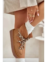 Dámske semišové snežnice s hrubým šnurovaním D.Franklin Brown Dámske semišové snežnice s hrubým šnurovaním D.Franklin Brown