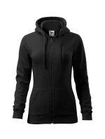 Trendy mikina na zips pre ženy čierna