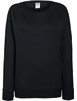 Fruit of the Loom Lady-Fit LW Raglan Sweat Dámska mikina s raglánovými rukávmi 16.2146 čierna Fruit of the Loom Lady-Fit LW Raglan Sweat Dámska mikina s raglánovými rukávmi 16.2146 čierna