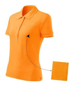 Bavlnené polo tričko tangerine orange