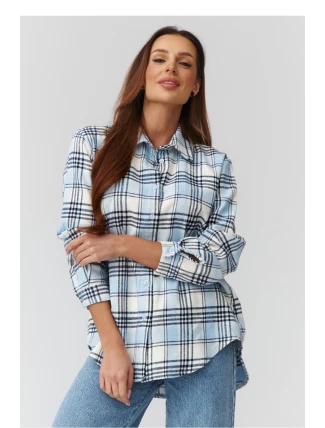 Košeľa s dlhým rukávom model 224089 Makadamia