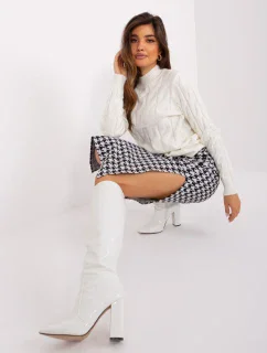 Sukňa LK SD 509400 1.09P biela a čierna