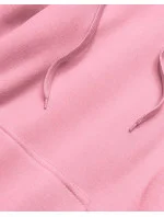 Ružová dámska klokanie mikina (YS10003-20)