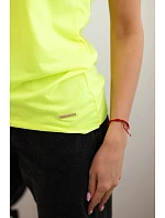 Dámska bavlnená blúzka s krátkym rukávom Neon Yellow