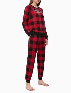 Dámske tepláky QS6302E-5VJ čiernočervená - Calvin Klein