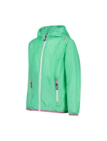 Bunda CMP Kid G Jacket Rain Fix Hood Lightweight Green Nepremokavá bunda (3X53255-E306)