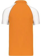 Kariban K 226 Baseballové polo tričko z piké 20.K226 oranžová/svetlosivá/biela Kariban K 226 Baseballové polo tričko z piké 20.K226 oranžová/svetlosivá/biela