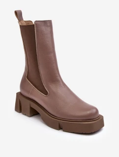 Damskie Botki Sztyblety 2693/230 Laura Messi Brązowe