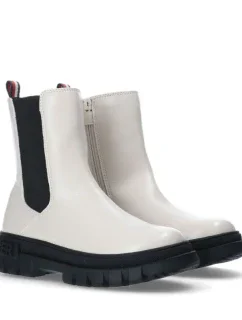 Topánky Tommy Hilfiger Bootie Ivory T3A5-33058-1355101-101