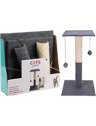 ŠKRABACÍ STROM PRE MAČKY 59CM 2 LOPTIČKY