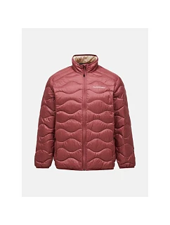 Pánska péřová bunda PEAK PERFORMANCE M Helium Down Jacket, červená farba