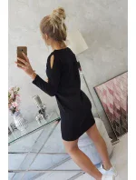 Šaty s potlačou Dream black