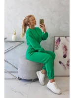 Zateplený set s krátkou mikinou zelený Zateplený set s krátkou mikinou zelený