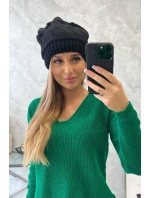 Dámska čiapka Klarysa K393 čierna