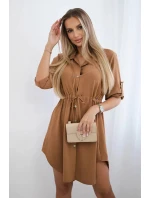 Šaty so zapínaním na gombíky30112 tmavohnedé - Kesi Šaty so zapínaním na gombíky30112 tmavohnedé - Kesi