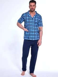 Cornette 318/53 cr/r 3XL-5XL pánske pyžamo bez zipsu