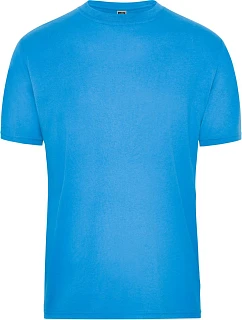 Daiber JN 1808 Pánske pracovné tričko z biobavlny – Solid 02.1808 aqua