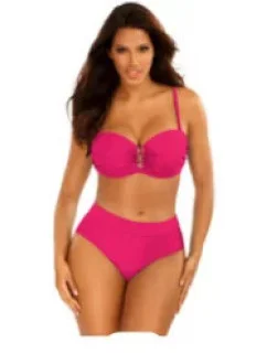 Dámske dvojdielne plavky Gold 1 S730CH1-2d tm. ružové - Self
