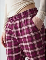 Dámske pyžamové nohavice Mix & Match Tapered Trouser Flannel 02 X Pink ružové – TRIUMPH Dámske pyžamové nohavice Mix & Match Tapered Trouser Flannel 02 X Pink ružové – TRIUMPH