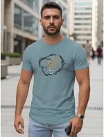 Pánske bavlnené tričko s potlačou FashionStreet NX5085R Pánske bavlnené tričko s potlačou FashionStreet NX5085R