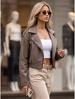 Dámska kožená bunda v štýle Ramones značky Fango FashionStreet TY5953