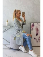 Dvojfarebná bunda s kapucňou žltá+sivá