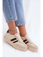 Dámske tenisky na platforme Beige Giselia Dámske tenisky na platforme Beige Giselia