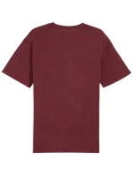 Puma Ess Elevated Relaxed Wash Tee bordová 688048 96 pánske