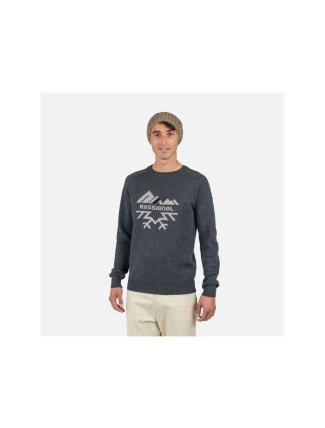 Rossignol Alpine Half Zip Sweater šedá Rossignol Alpine Half Zip Sweater šedá