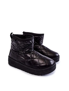 Dziecięce Ocieplane Botki Śniegowce Big Star KK374242 Czarne