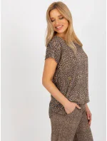 Blúzka D73771R10978Q hnedá